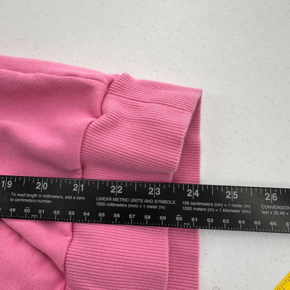 Under Armour Pink Pullover Hoodie Sweatshirt Large Barbie Athletic Logo Fleece - Picture 4 of 9